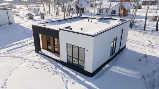 Фото построенного дома по проекту FLAT_85 от аккредитованного застройщика "Два Этажа", Барнаул, Фирсово, ЖК Палитра, фото 8