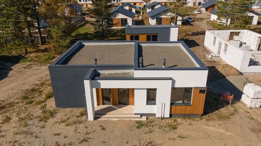 Фото построенного дома по проекту FLAT_97 от аккредитованного застройщика "Два Этажа", Барнаул, Фирсово, ЖК «Ботаника», фото 5