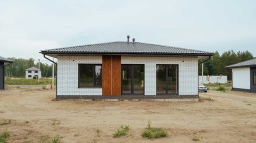 Фото построенного дома по проекту ONE_67 от аккредитованного застройщика "Два Этажа", Барнаул, Фирсово, ЖК Палитра, ул Репина, фото 2