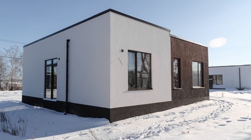 Фото построенного дома по проекту FLAT_85 от аккредитованного застройщика "Два Этажа", Барнаул, Фирсово, ЖК Палитра, фото 5