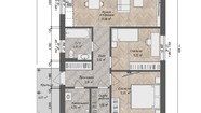 Планировка на строящийся дом 70 м.кв из газобетона от застройщика в Барнауле, ЖК Березовый мыс, ул Булгакова, 50