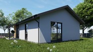 Строящийся дом 76 м.кв из газобетона от застройщика в Барнауле, ЖК Березовый мыс, Булгакова 38