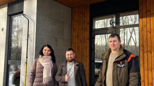 Построенный дом из газобетона по проекту FLAT_120, Фирсово, Ягодный, сдача 2025